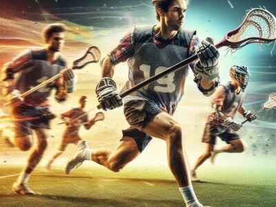lacrosse player in action
